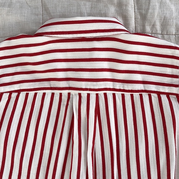 🎪 [Liz Claiborne] Striped Button-down Shirt size M - Picture 8 of 12
